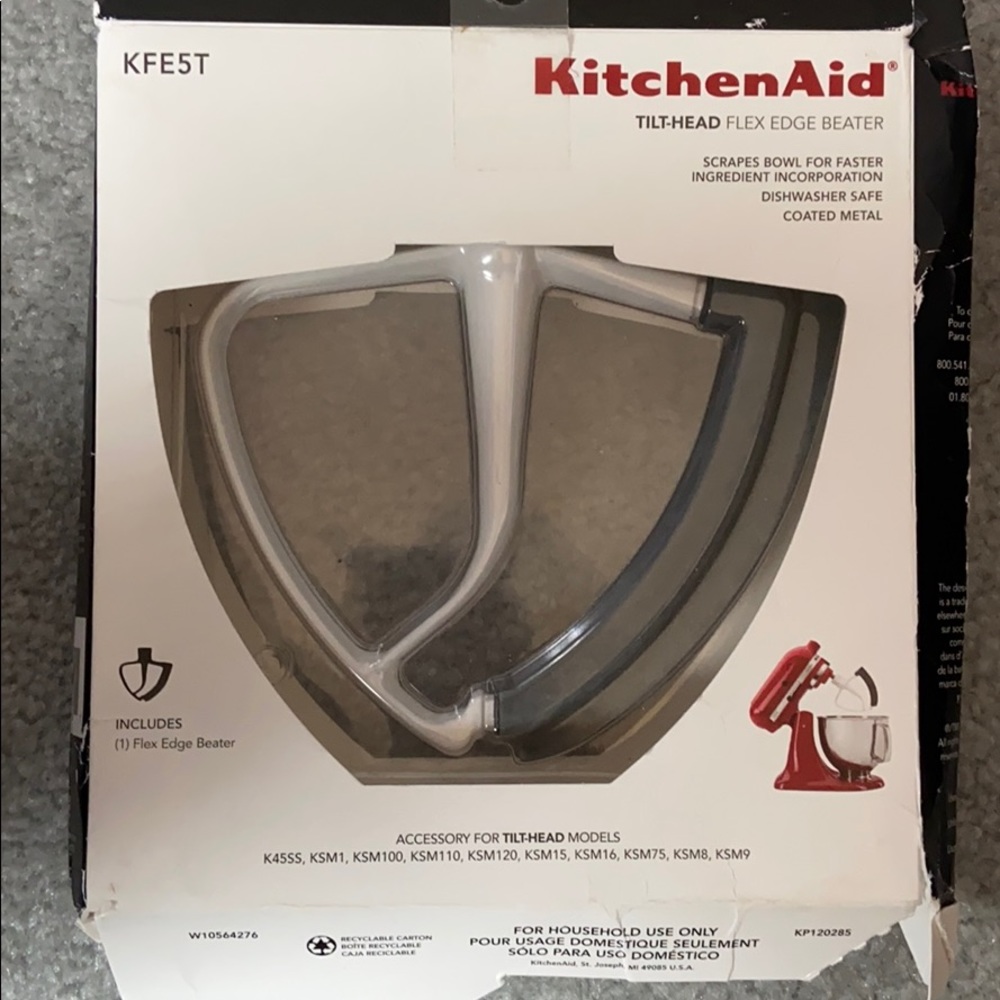 KitchenAid tilt-head flex edge beater